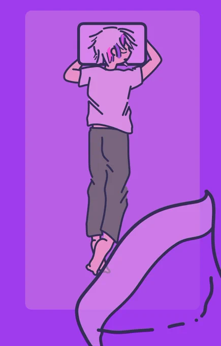 おやすみメシャ#灰画 #さ絵ぐさ #絵スコート 