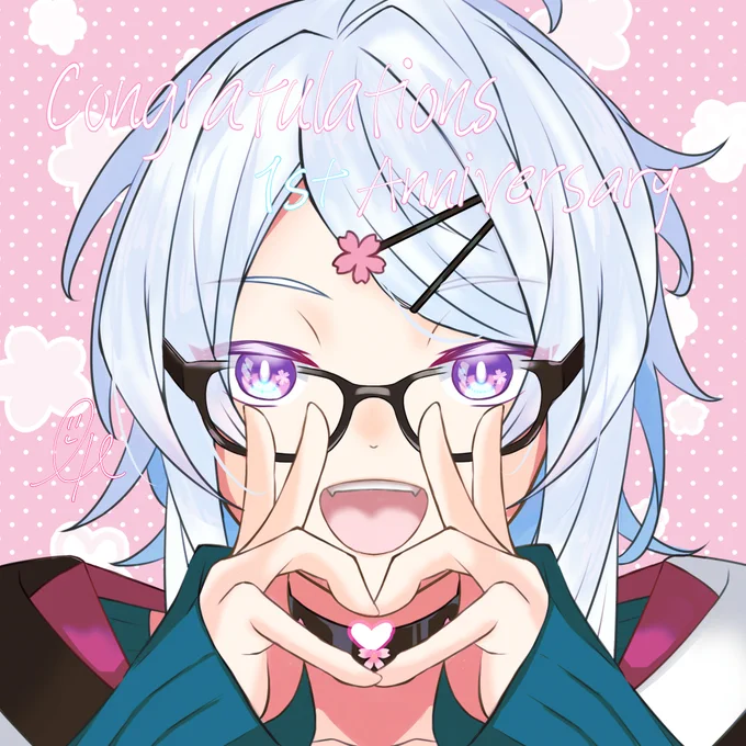 #桜ノ絵画 #桜咲凛音1周年 りんくん1周年おめでとうこれからも応援してるよー! 