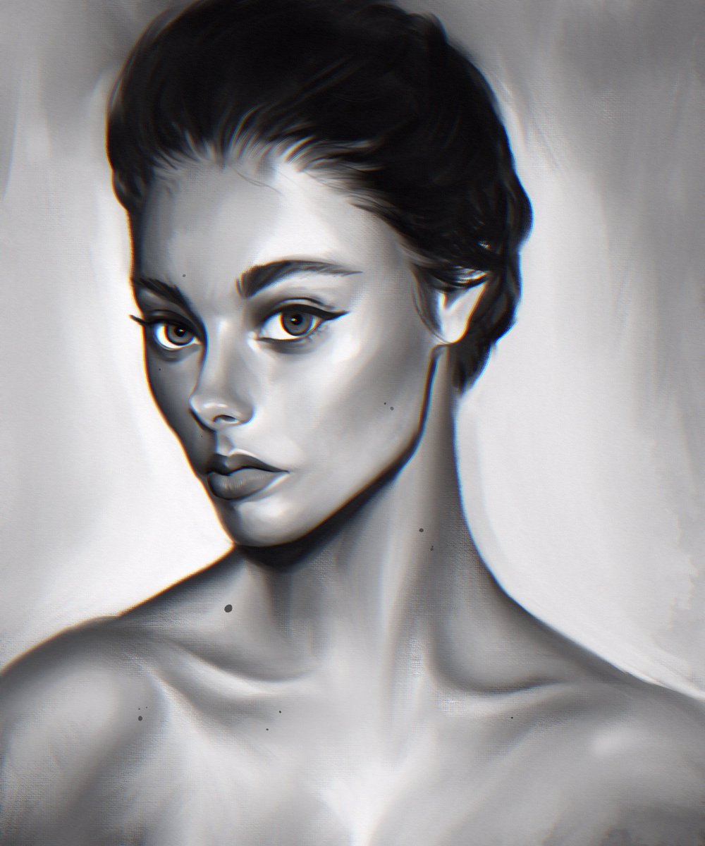 Just a little photostudy to get back into painting 
#digitalpainting #digitalart #digitalillustration #portraitpainting #nftartist #nftartists #nftartwork #cnftartist #cnftartwork #stxartist