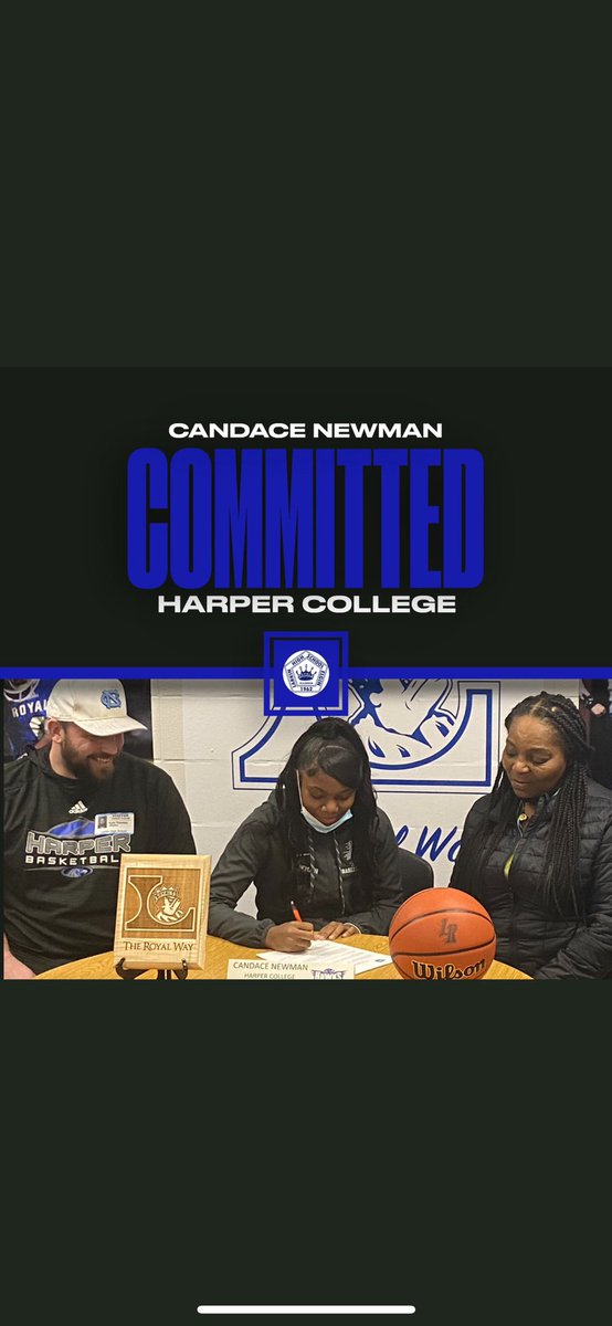Congrats to one of our own, Candace Newman on committing to Harper College to play at the next level!!  We are so excited for you to play for the next couple of years!!!!