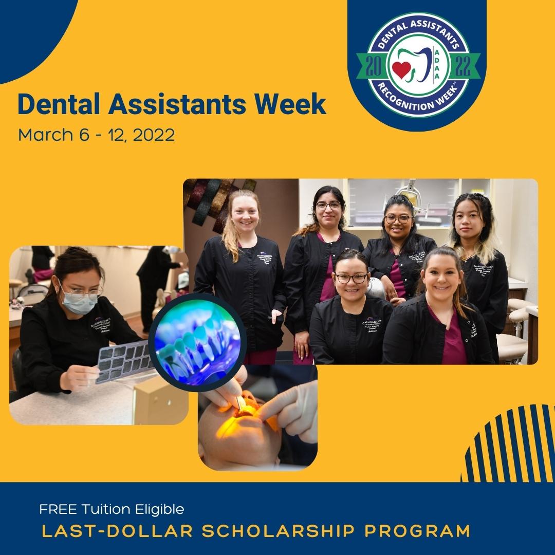 marshalltownCC's tweet image. Thank those that help put a smile on your face. 😊 
March 6 - 12 is National Dental Assistants week. Wish MCC future Dental Assistants a great week too. #MCCSmile #MCCDental #DentalAssistantsWeek