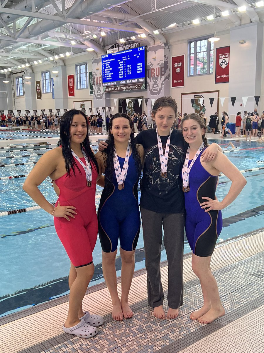NPSwimmerPrblmz's tweet image. Congratulations to the “4 for 4” team of Andrea Cortes, Autumn Card, Christine PIetkiewicz, and Cassie Russo who combined for 4 new school records at the State Swim Meet - 200 Medley Relay record, 200 Free Relay, and Autumn 200 IM, Cassie 100 Fly record. Great season end!