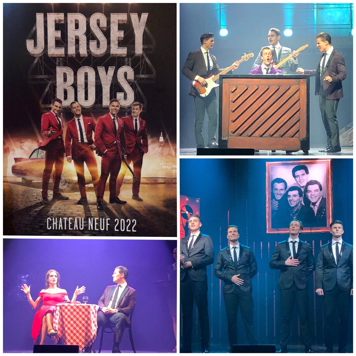 J12Tori's tweet photo. Such a great night at #JerseyBoysOslo yesterday. Dialogue in Norwegian, but all the amazing songs in English. Shocked we were allowed to take pics during show! So of course I did! 😁 Here’s a few. https://t.co/Ix6jtTYxry