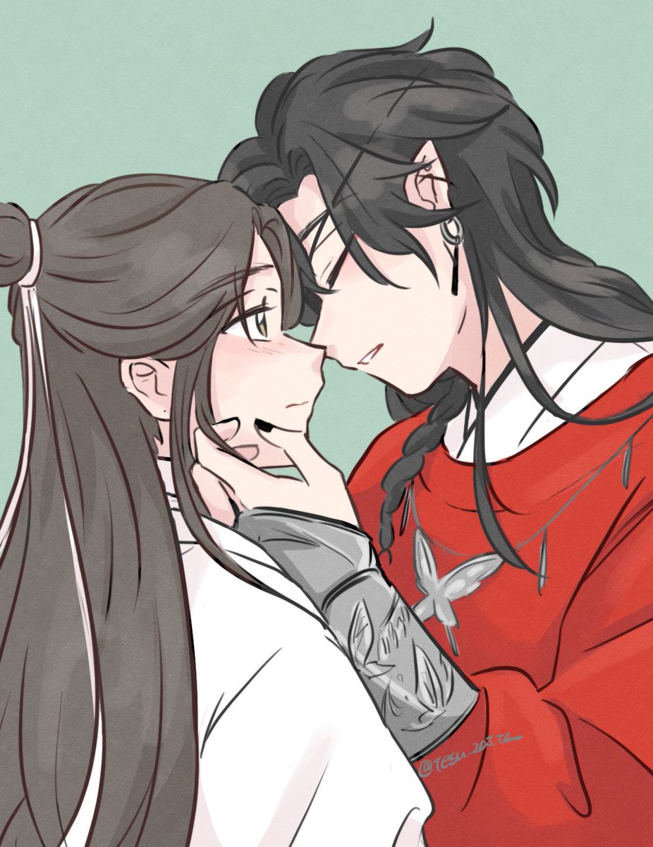 2boys yaoi multiple boys male focus black hair long hair chinese clothes  illustration images