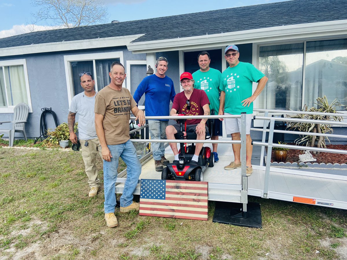 Operation Ramp It Up (@operationramp) on Twitter photo Our <a href="/OperationRamp/">Operation Ramp It Up</a> CEO <a href="/gregschneider24/">Greg Schneider</a> and his Ohio friends traveled to Northport, Florida to #deliverwhatmatters to a Vietnam veteran. That was one of 3 ramps installed in Florida last week. <a href="/UPS_Foundation/">The UPS Foundation</a> <a href="/FLAGSofVALOR/">Flags of Valor</a> Our <a href="/OperationRamp/">Operation Ramp It Up</a> CEO <a href="/gregschneider24/">Greg Schneider</a> and his Ohio friends traveled to Northport, Florida to #deliverwhatmatters to a Vietnam veteran. That was one of 3 ramps installed in Florida last week. <a href="/UPS_Foundation/">The UPS Foundation</a> <a href="/FLAGSofVALOR/">Flags of Valor</a>