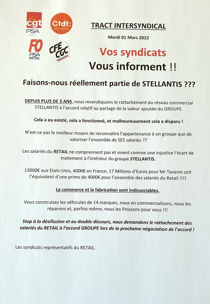 FOPSARETAIL's tweet photo. Excellente initiative @BocciarelliP 👍
Mais pourquoi avoir signé l'accord salarial 2022 pour des augmentations avec des pièces jaunes ??? 🤔🤔🤔 https://t.co/3qIQkHLKbk