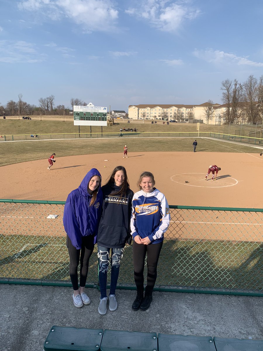 Great day watching <a href="/GoMustangSports/">Stevenson University Mustangs</a> host <a href="/SusqUSoftball/">Susquehanna Softball</a> with <a href="/RileighK3/">Rileigh</a> @emmakitchin2024 and <a href="/ALewisSS2024/">Alyssa Lewis</a>