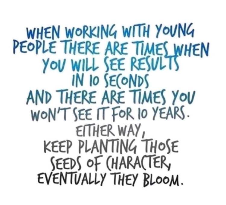 This is one reason why we must never give up on students. 🧡
