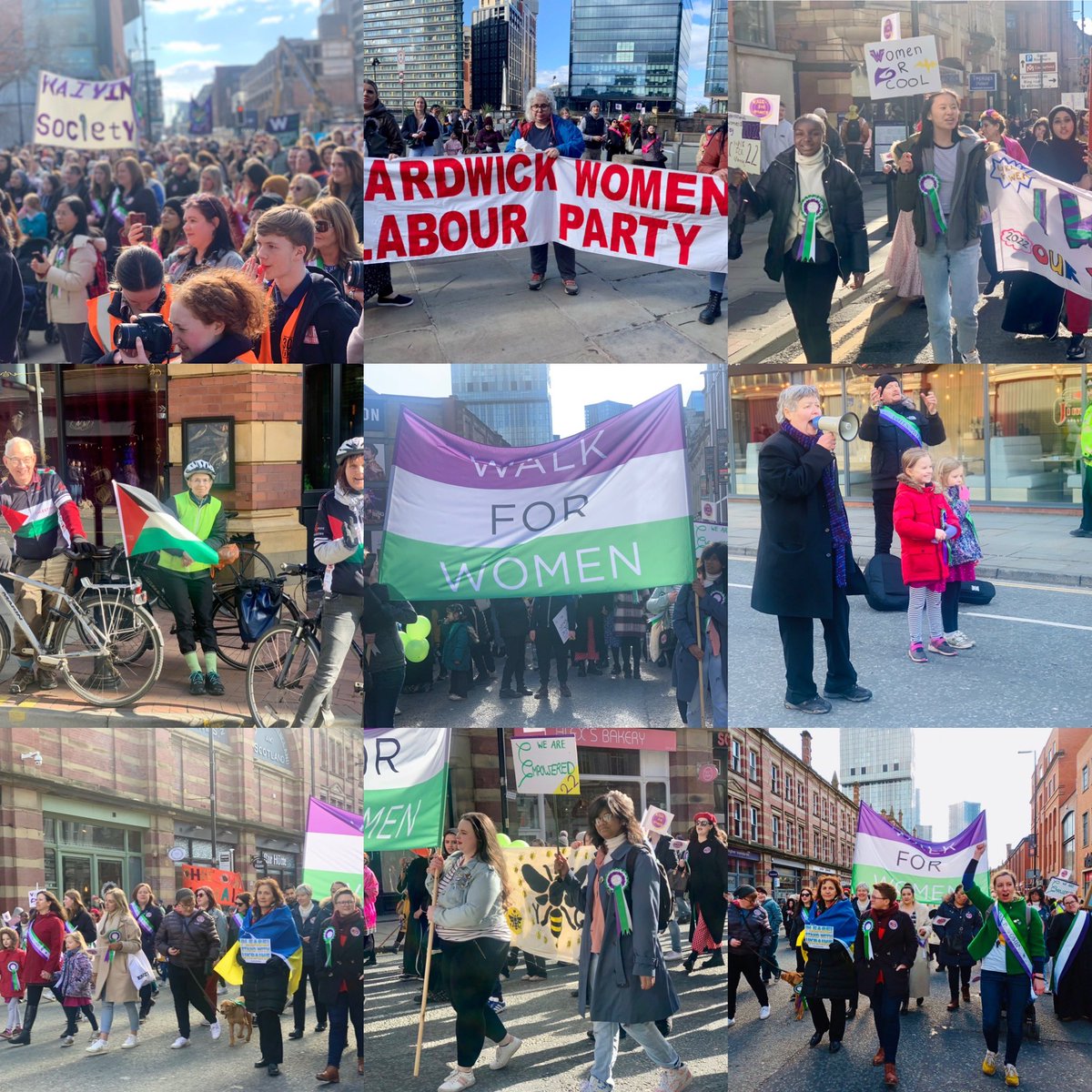 Today’s #WalkForWomen in #Manchester. 
Proud to call this city home and these women sisters.  Thank you to everyone who showed up.  Together we #RiseRoarRepresent and we’ll continue to do so until all women around the world experience equality, freedom &amp; peace. #IWD