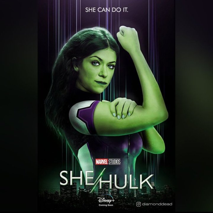 Tatiana Maslany as She-Hulk by diamonddead instagram.com/p/CautAPuLneR/…