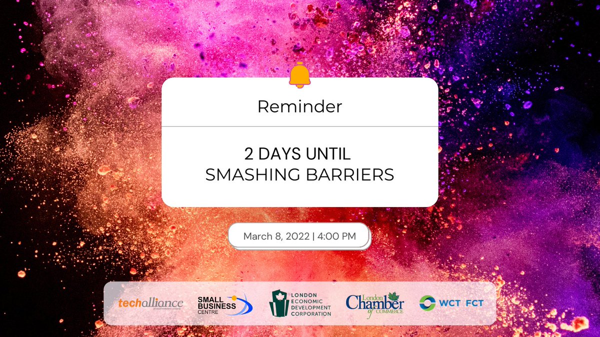 TechAlliance's tweet photo. We are SO EXCITED! There are only 2 days left before we #SmashBarriers and #BreakTheBias!
Join us for International Women’s Day to hear from Thought-leader and HR specialist, @AveryFrancis.
Register today at https://t.co/WzB8VYqPG6 https://t.co/OP2OaDoJsx