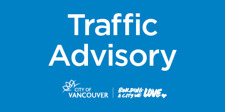 CityofVancouver's tweet photo. ⚠️ TRAFFIC ALERT: W Pender Sewer Upgrades

📍 WHERE: W Pender St from Bute to Thurlow &amp; Thurlow St from W Hastings St to Melville St reduced down to one lane in each direction. 

🕐 WHEN: 24/7 starting March 7 until May, 2022

Expect delays and plan ahead.

#VanTraffic https://t.co/1VanRwU0DY