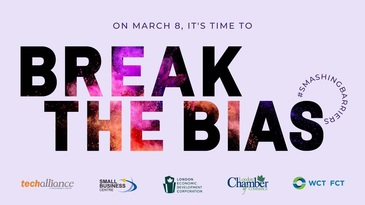 LdnOntChamber's tweet photo. We are SO EXCITED! There are only 2 days left before we #SmashBarriers and #BreakTheBias! Join us for International Women’s Day to hear from @AveryFrancis.
Register today at https://t.co/tnKQlZ3TiI
@OntarioCofC https://t.co/wVhGpXZg19