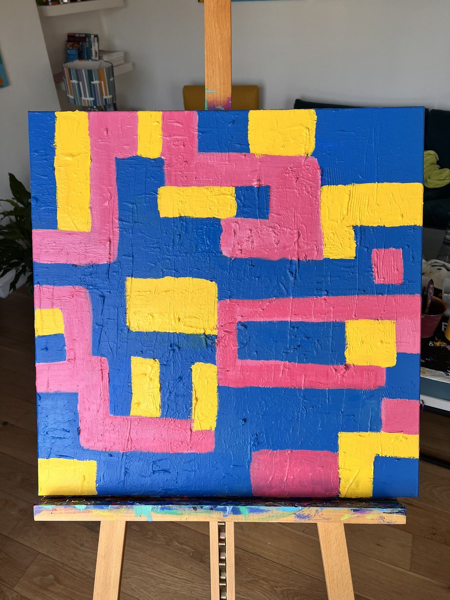 PatternAbstract's tweet image. love Ukraine

I decided to make a painting on the Ukranian - Russian conflict. I depicted the blue and yellow colours of the Ukranian flag. Colours that connects Ukranian nation, a symbol of their national identity, part of who they are, where they belong…