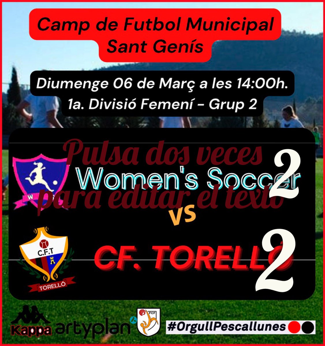 cftorello's tweet photo. Final @WSSBarcelona 2 vs @cftorello fem 2 #SeguimLluitant i #Competint https://t.co/omjkZGkZo5