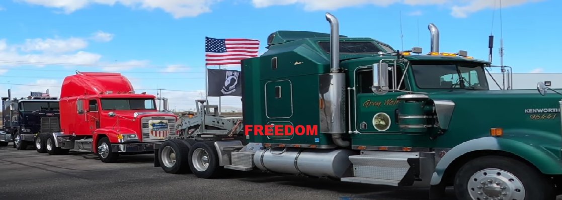 prpersaud's tweet photo. #ThePeopleConvoy_CDN_USA 

https://t.co/T31NPt7LsV
JUST IN: The US People's Convoy is preparing to kick off — https://t.co/abESLD4ZQ1