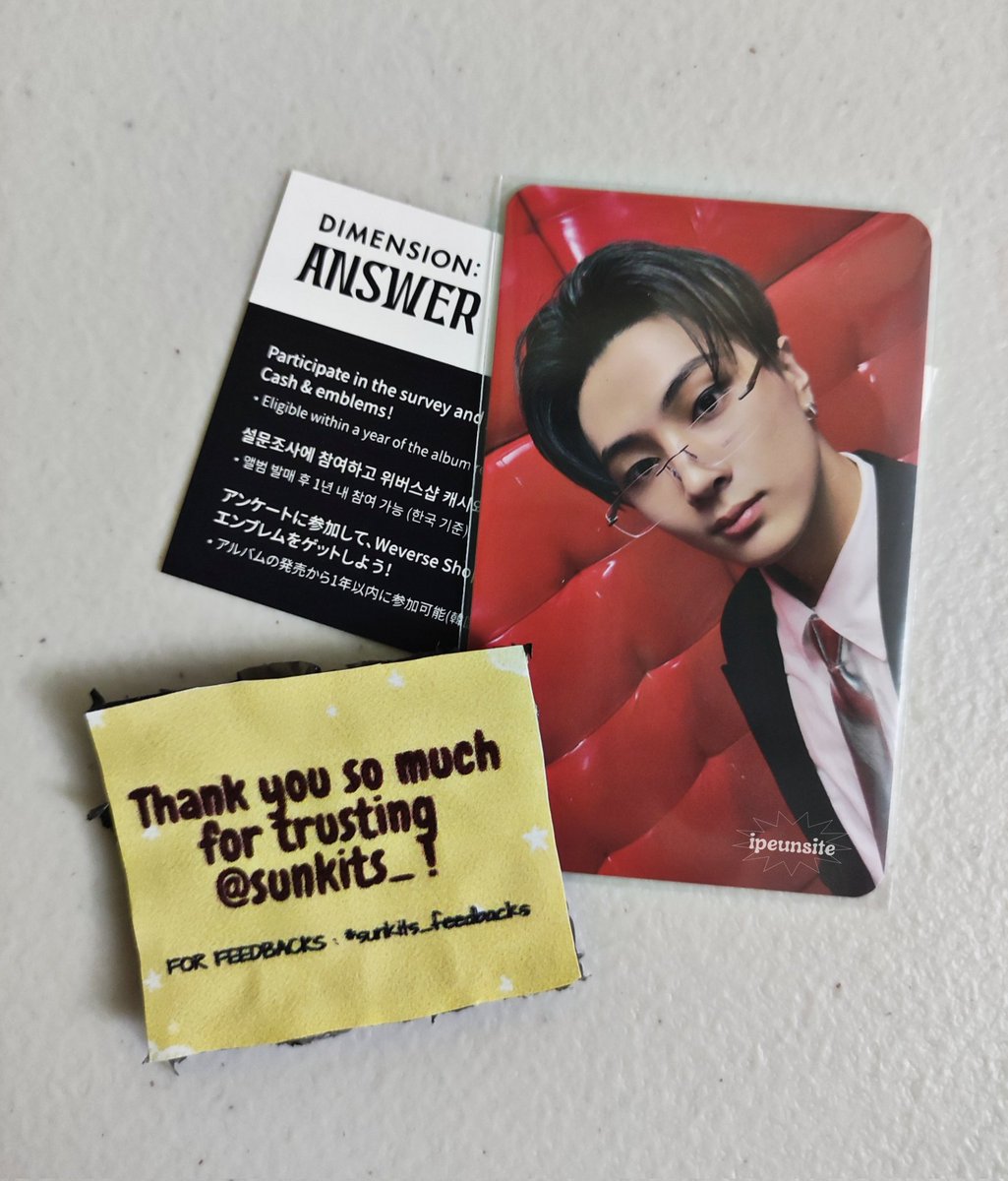 ipeunsite's tweet photo. ꒰ #ipeunmails 🗯️꒱ 
    ╰► 💌 from @sunkits_

thank you so much for bringing home jay specs to me! super smooth transaction talaga and very approachable! till my next budol! <3 #sunkits_feedbacks https://t.co/1JU9tG8X2F