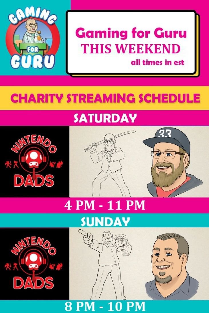 martyestes's tweet photo. Excited to join the #GamingForGuru lineup tonight from 7-9 Central to raise money for @AutismSociety. I’ll be playing ONLY games with 2 in the title to make up for my missed 2sday stream! See you tonight! https://t.co/HShhbfuTJU