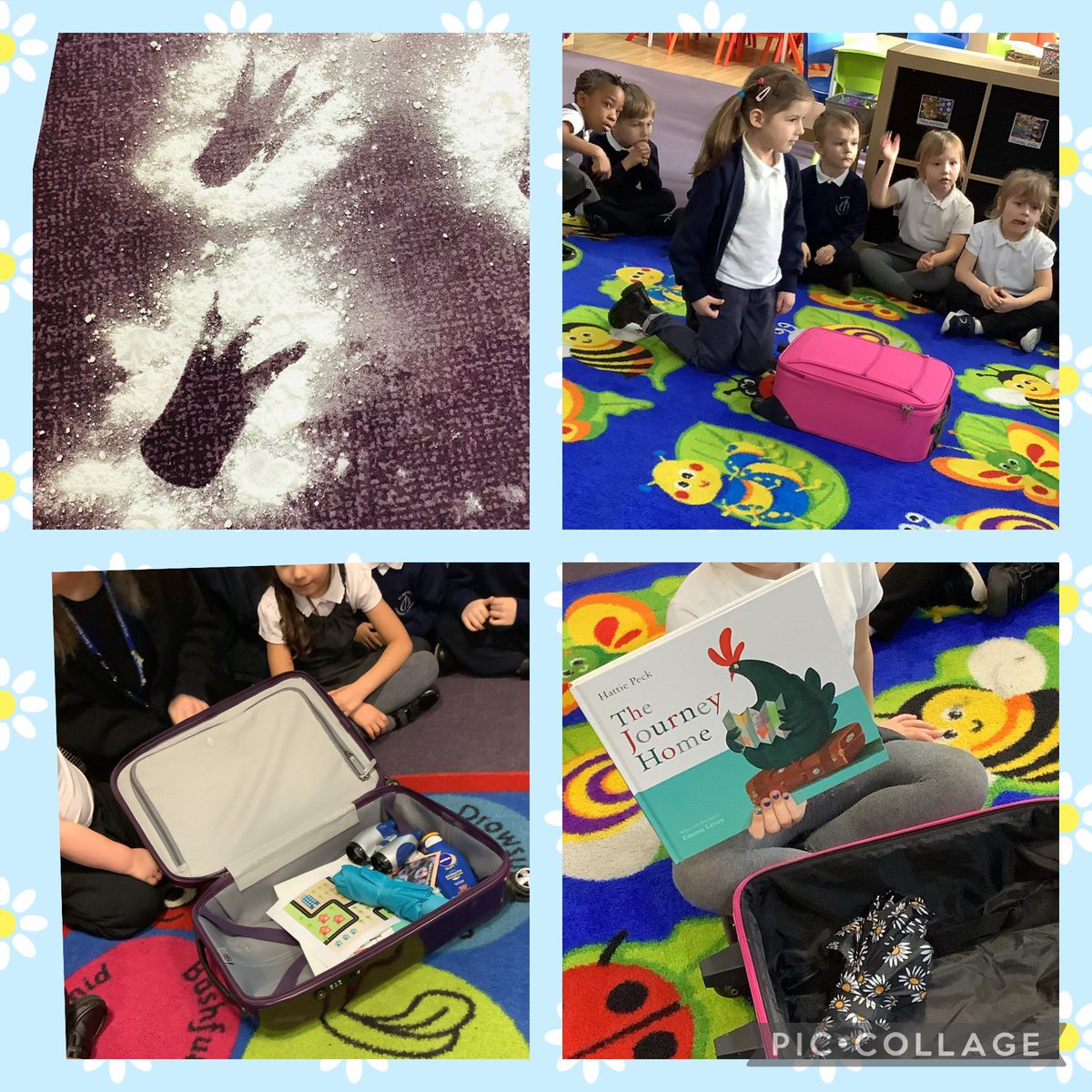 jones_smca's tweet photo. Reception had a fun-filled World Book Day. Dressing up, mystery footprints, exciting packages and a surprise phone call from the Gingerbread Man! #WorldBookDay #ignitingcuriosity #excitement #readingforpleasure @southern_smca1 @BebbingtonMrs https://t.co/tfnSSY4wN7