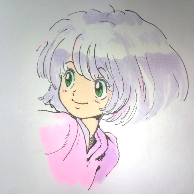 たまには完全アナログで。 やっぱりすいすい描けるんですよ。楽しい 