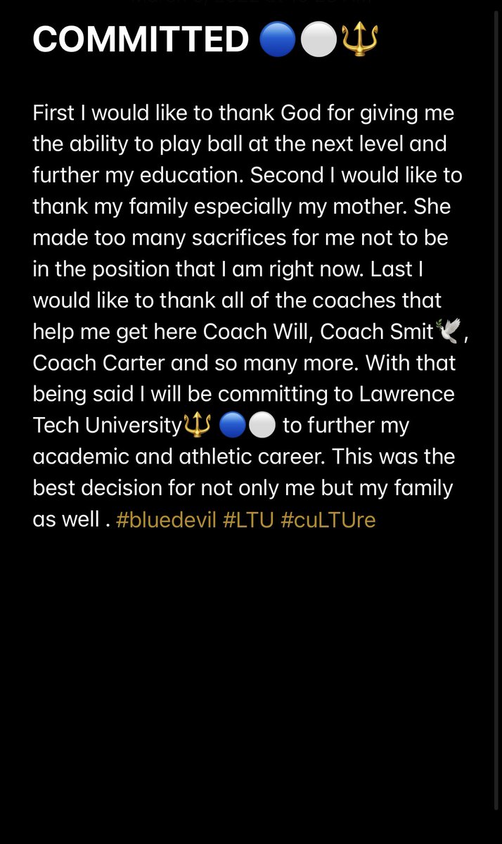 wavy_rya's tweet photo. COMMITTED🔱⚪️🔵@LTU_FB @T_Wilson11 @coachamitchell1 @opfootball_ #BlueDevils #cuLTUre https://t.co/8oA9TZuohR