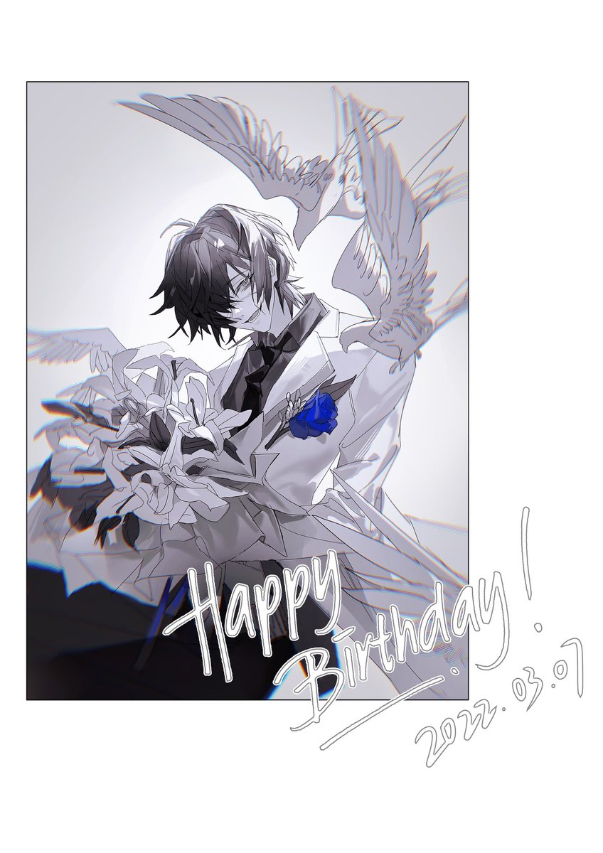 CANAAANLOV's tweet photo. 又一年啦 祝Towa生日快乐🎉
#トワ誕生祭2022 
#スロダメ 
#slowdamage https://t.co/kZZOFfnN6j
