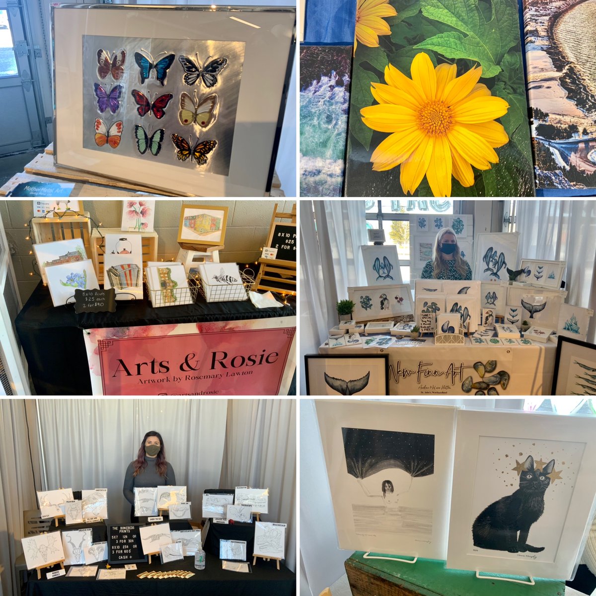 sjfmnl's tweet photo. Come see all these amazing local artists during today’s Women Owned Businesses Market, open until 2pm at 245 Freshwater Road. #sjfmnl #sjfm #art #supportlocalartists #stjohns https://t.co/UURCWCCBmV