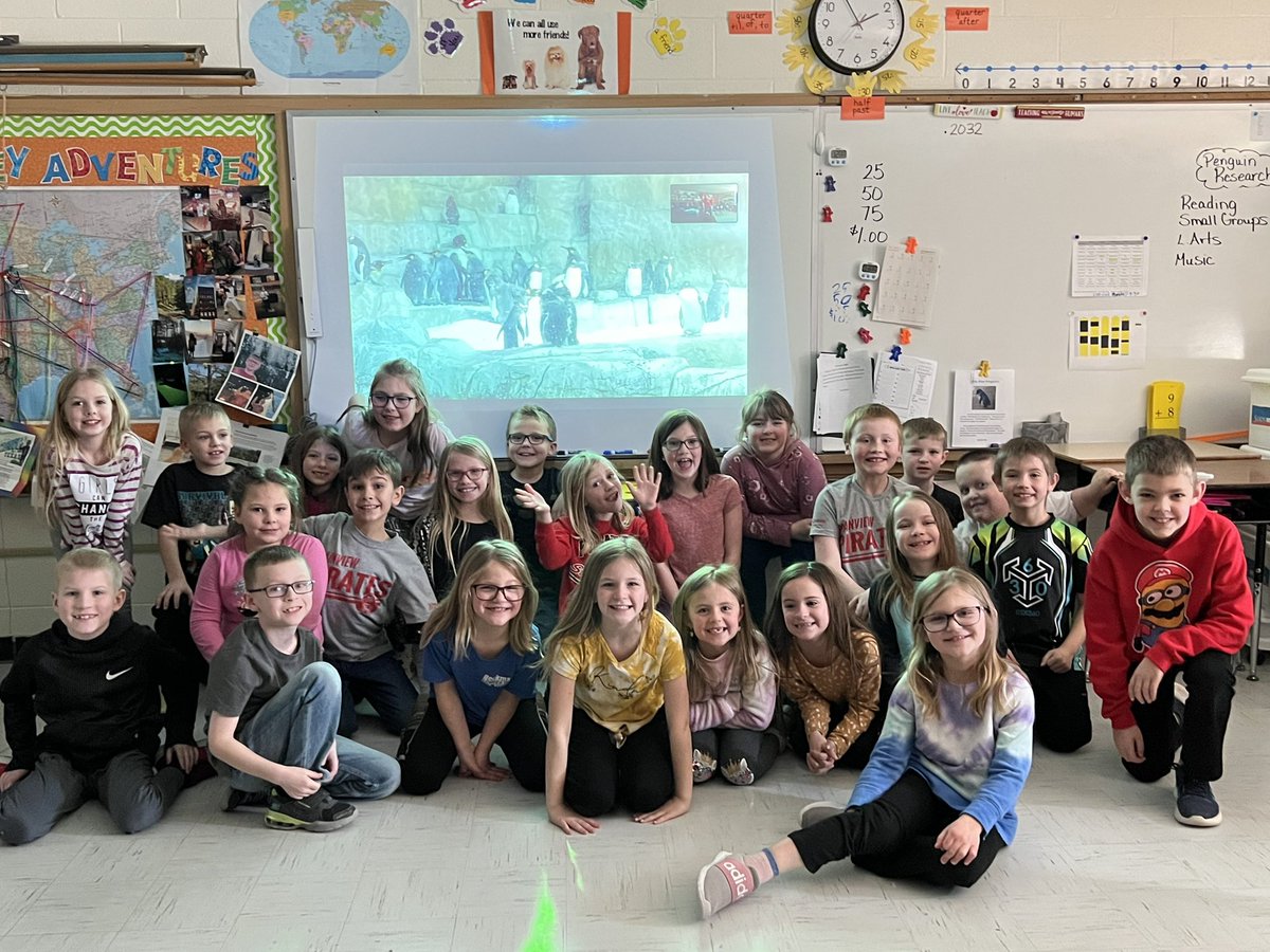 2ndGradePirates's tweet photo. Finished our penguin unit with a virtual field trip to the zoo!!! https://t.co/7Byl1yY9NW