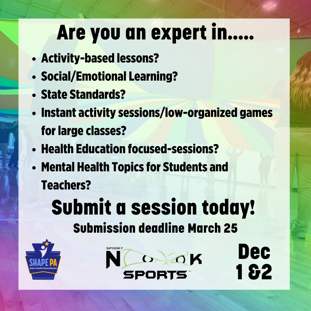 Sharing is caring! We'd love to have you be a part of our 2022 State Conference at Spooky Nook! Here's what teachers are hoping to learn at this year's event. 

Submit today! 
docs.google.com/forms/d/e/1FAI…