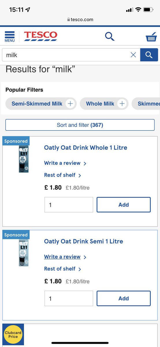 OldHallFm's tweet photo. Who needs a giggle today? Just seen this advertised by @Tesco. Full Fat and Semi Skimmed Oatly. So, basically porridge juice with extra water? Good grief @OatlyUK - stop trying to copy actual milk and have an original idea!!! @Farmer_Tom_UK #ProperMilk #RawMilk #CowWithCalfDairy https://t.co/LpVVQNVpM7