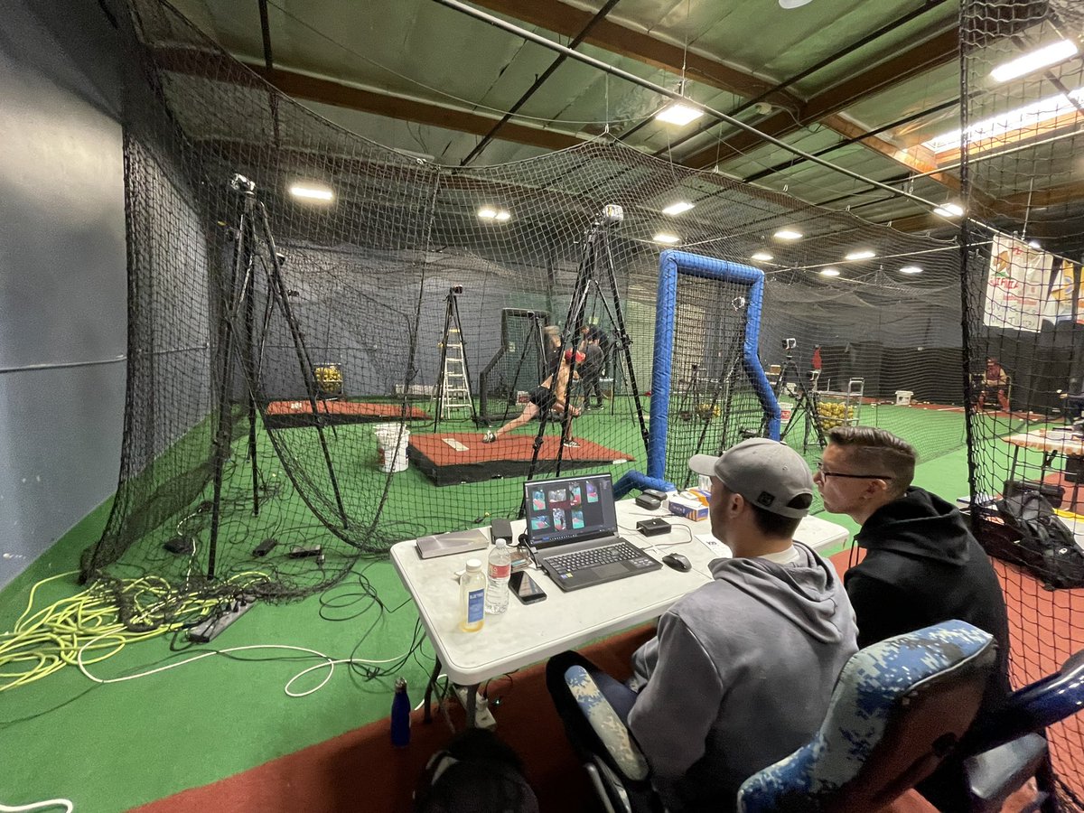Arnel_Aguinaldo's tweet image. No pro ball? No problem! Still lots of collegiate and HS ⚾️ around! And the @PLNU_MSKIN lab is back on the road to capture a few for science. This time with a hybrid mocap system c/o @qualisysab 🎥📉