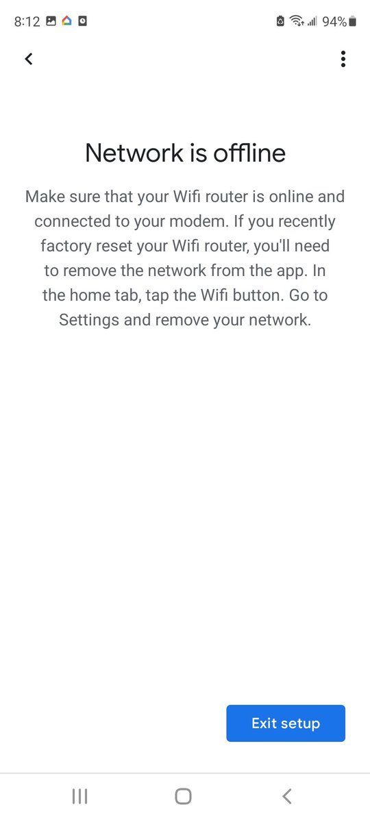 Z8Cam's tweet photo. @madebygoogle It is white now but during set up procedures I have seen it red and green. I have been troubleshooting for 3 hours. I hard reset the router then tried to add new and get this https://t.co/63kN2AS6Mz