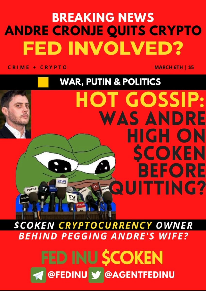 Robert Rubb 🐷✨🏴☠️🚧🐰 (@rubbpoker) on Twitter photo <a href="/FatManWithGems/">X100 HUNTER</a> #cronje left crypto.
$coken <a href="/AgentFedInu/">Special Agent Fed Inu 🐸,❄️</a> took his wife
fedinu-usdcoken.gitbook.io/welcome-to-usd…
$ftm #fantom $atlas $fire <a href="/FatManWithGems/">X100 HUNTER</a> #cronje left crypto.
$coken <a href="/AgentFedInu/">Special Agent Fed Inu 🐸,❄️</a> took his wife
fedinu-usdcoken.gitbook.io/welcome-to-usd…
$ftm #fantom $atlas $fire