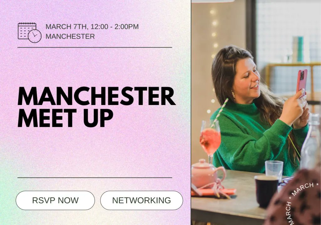 FoundFlourish's tweet photo. NEW MEMBER EVENT ๐ฃ Calling all F&F members! Sara Maxwell, founder of Wealth Coach will be hosting our F&F Manchester meet-up tomorrow at 12pm! ๐ https://t.co/uaVThOWh0h #manchestermeetup #networking #womeninbusiness #femalefounders #meetup #entrepreneurs #femalenetwork https://t.co/i1opL1zGBD