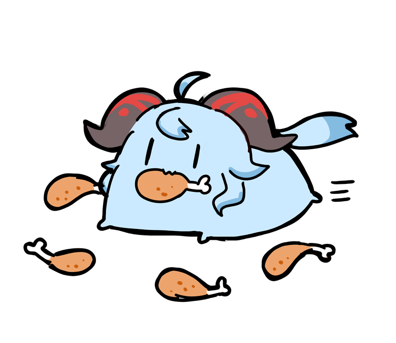 甘雨|かんう(原神) 「鳥肉インパクト 」|ドッグさん@多忙〜4/10のイラスト