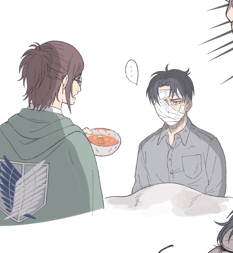 todayslevi's tweet photo. New official illustration with bed head Levi 😭 https://t.co/SRGz0zn6Rx