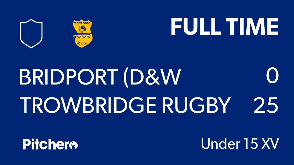 TrowbridgeRugby's tweet photo. FULL TIME: Bridport (D&W Cup) 0 - 25 Trowbridge Rugby Club
#BRITRO #Pitchero
https://t.co/Fy7iip54gJ https://t.co/8gYJFxV1UD