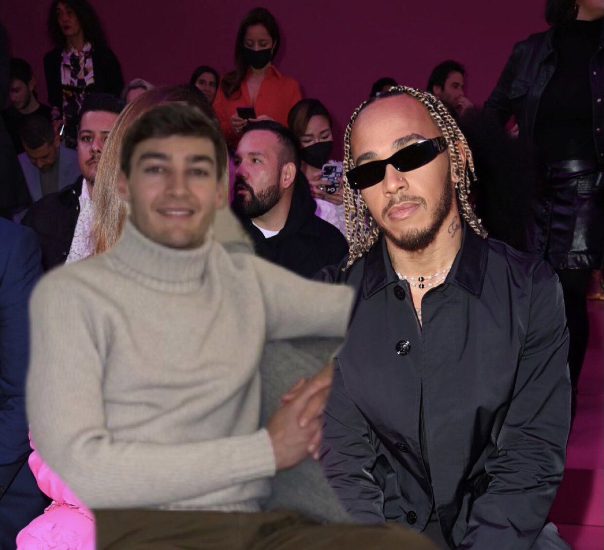 RT @doenjaaa8: George Russell and Lewis Hamilton at Paris fashion week! https://t.co/42RTQ2IGhl