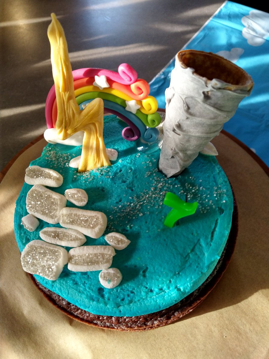 marknoble's tweet photo. 7yo wanted a weather-themed birthday party so here are the cakes and cupcakes @smallwiseone whipped up.
The tornados on the cupcakes were #Bugels dipped in white chocolate. @NWSILN @mbartwx ๐ช๏ธ https://t.co/MM1RxdhQJW