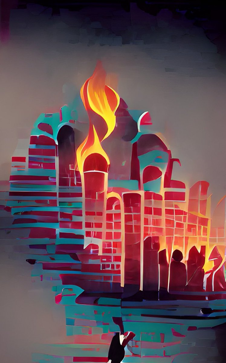 rengingad's tweet photo. "A convoy of refugees leaves the burning city"

All drawings were performed using AL 

#digitalart #StopPutinNOW 
#UkraineRussiaCrisis #Kyiv https://t.co/omxRL2j22Q