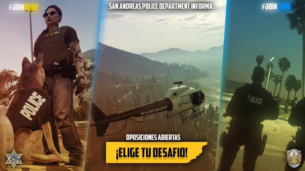 SAPD_evo's tweet photo. DESDE LA DIVISION DE INSTRUCCION Y RECLUTAMIENTO DE LA SAPD DE INFORMA: 

Quedan ABIERTAS las postulaciones para entrar en la Academia de la SAPD.
Aproveche y mande su postulación abriendo ticket de SAPD en el canal #📩│oposiciones 
https://t.co/eOpXVBpU72 https://t.co/UVUaRsHOF1