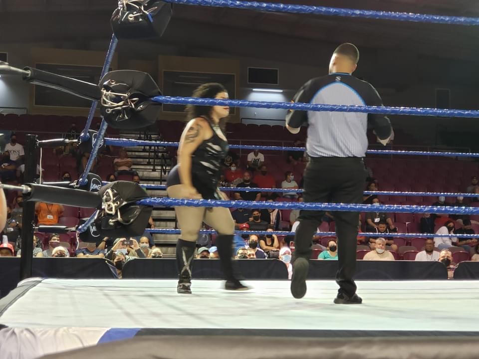 revfemenina_pr's tweet photo. TOTAL DOMINANCE by #LaDestructora Nancy marking @LAWEWRESTLING She is going to destroy any foreign opponent that arrives LAWE!!! https://t.co/w3IBCPpBcC