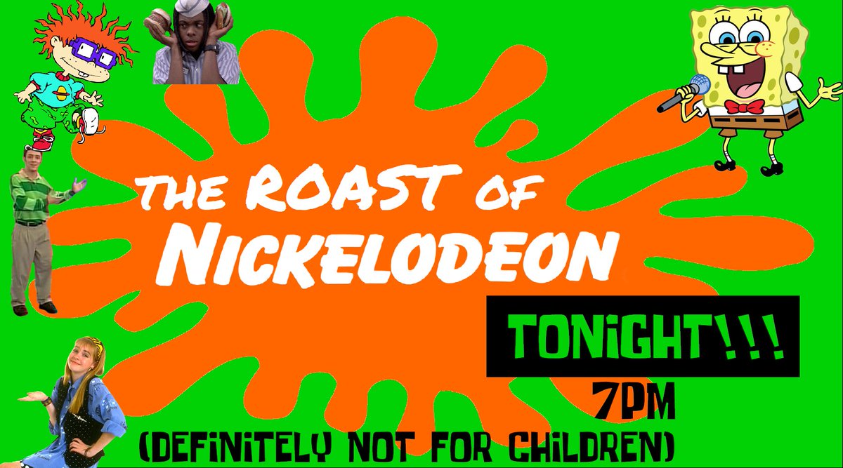 CARoasts's tweet image. TONIGHT at @LaughFactoryCHI, it's the Roast of Nickelodeon! Featuring Chicago's best stand-up comedians as Dora, Steve, SpongeBob, and lots more in an insult comedy throwdown. This show only happens once, and you can NOT do this on television. 

Tix at link in our bio!