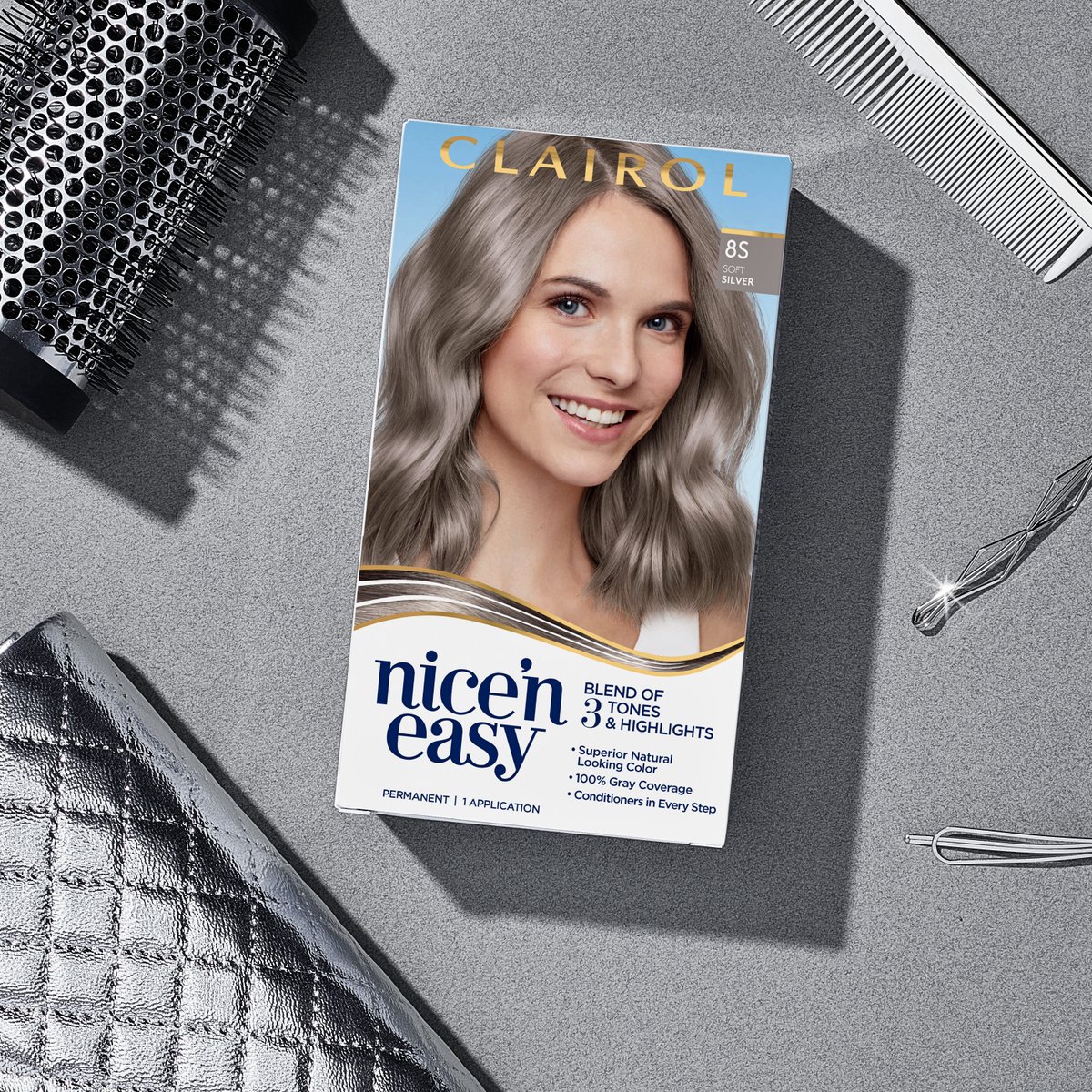 ClairolColor's tweet photo. We are loving a silver moment with our Metallics Collection💫

Who’s going for it and giving their hair the metallic treatment? Tag us so we can see your #ClairolColor 😍 https://t.co/9qmg6SZ6ZW