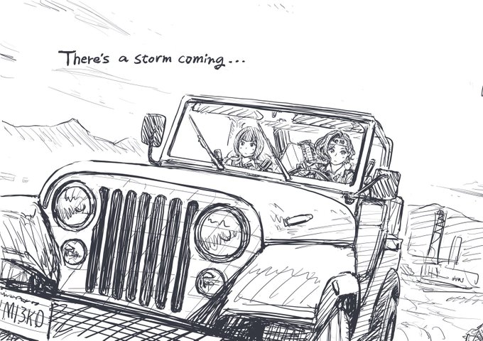 嵐が来る……。 