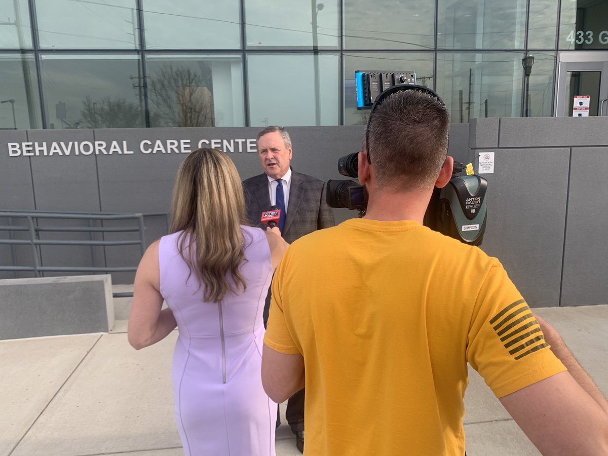 VoteGlennFunk's tweet photo. Nashville's Behavioral Care Center is a 'model for the nation.' My office worked with the sheriff and others to create the BCC and we are able to divert people struggling with mental health out of the criminal system and get them help. Thx to Fox 17 for interview! https://t.co/zsVNX5ehIj