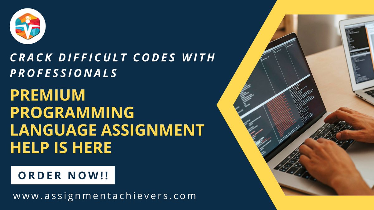 assignmenteam's tweet image. Stuck with codes? Crack strenuous programming codes with professional programmers of Assignment Achievers.
Order Now: bit.ly/3hIszQT
#assignmentachievers #programmingassignment #programminghelper #programminghelp #programmingexpert #programminghelponline