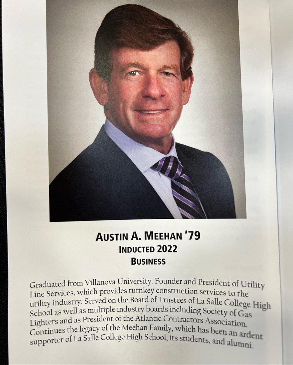 La Salle Alumni Assn on Twitter "The 2022 lschs Hall of Fame