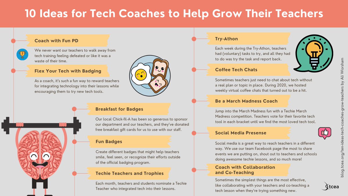 🌱10 Ideas for Tech Coaches to Help Their Teachers Grow🪴

bit.ly/39y6GzG <a href="/edutechitout/">Ali Worsham, M. Ed.</a>
#edchat #edutwitter #learning