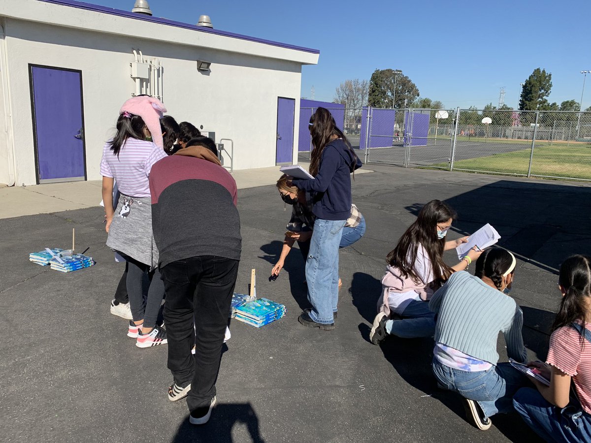 Fifth grade Mighty Panthers observing and collecting data by measuring shadows from various angles during science.  Thanks Mrs. Crook for making science interactive! <a href="/ElRanchoSchools/">El Rancho Schools</a> <a href="/PBIS_CA/">California PBIS</a> <a href="/principalalonso/">Dr. Janet Alonso</a> <a href="/AVID4College/">AVID</a> @AVID_CR <a href="/RV_Panthers_PTO/">Rio Vista PTO</a>